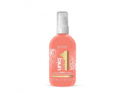 REVLON UNIQONE™ nenuplaunama garbanotų plaukų multifunkcinė priemonė, 230 ml